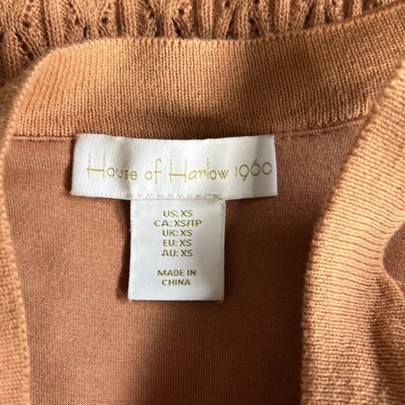 House of Harlow 1960 • crochet high neck bodycon sleeveless midi dress - Picture 11 of 11